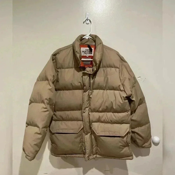 Vintage 1970’s NorthFace Gorpcore Tan Down Puffer Coat - Picture 1 of 6